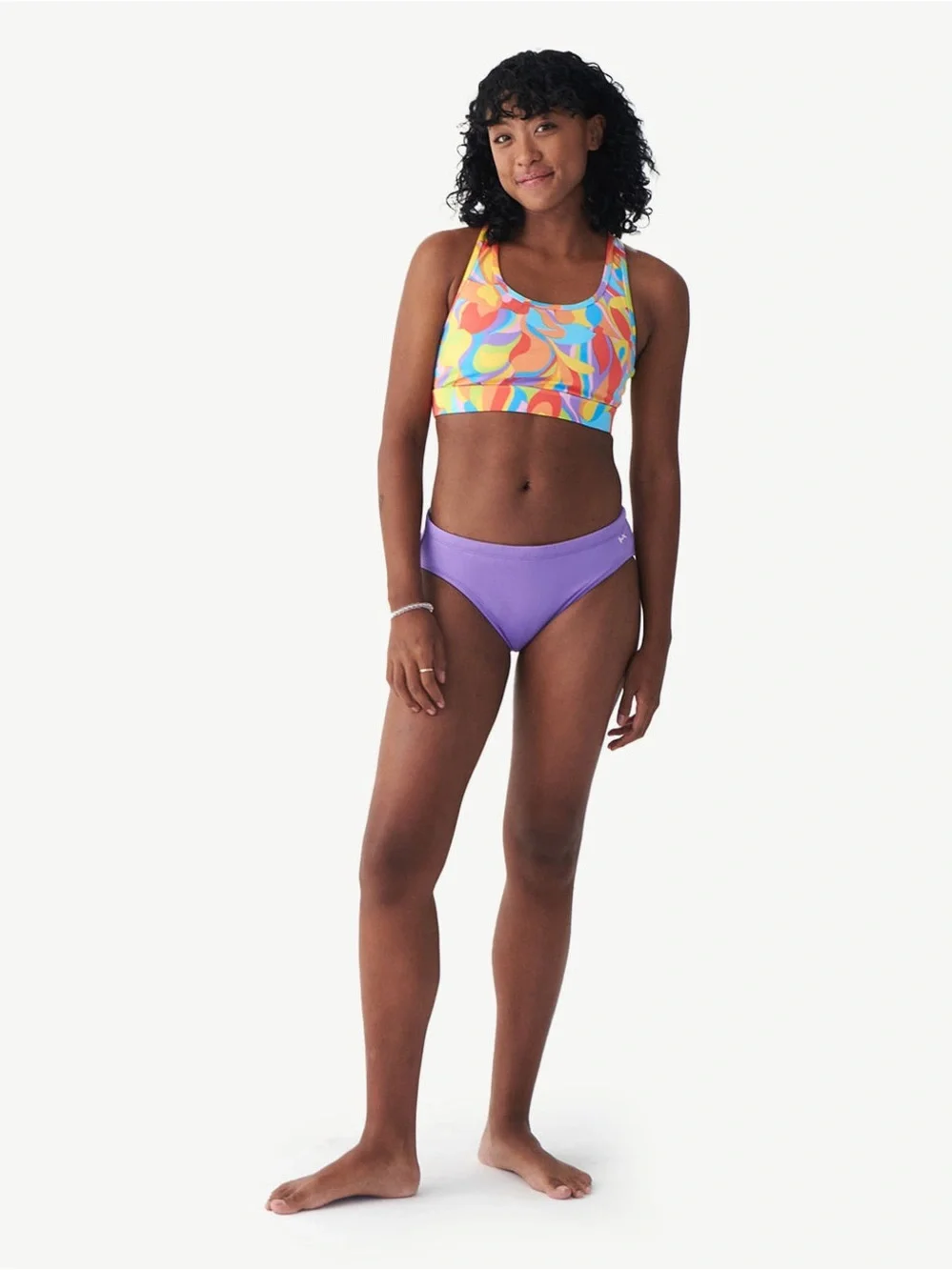 Humankind Violet Swim Brief Bikini Bottom Size M